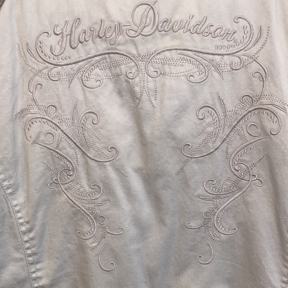 Harley Davidson cream jacket
